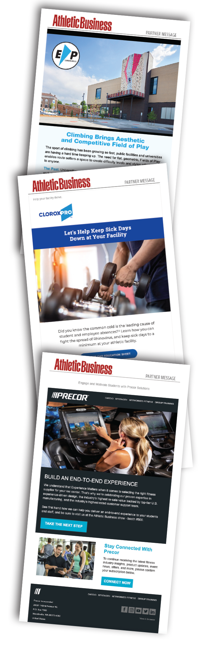 Athletic Business Custom E-Mail Examples