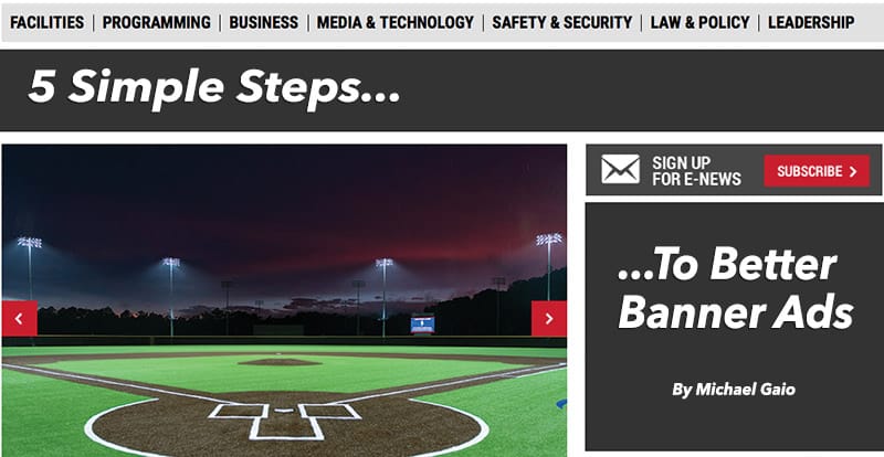 Athletic Business Five Steps to a Better Ad Blog